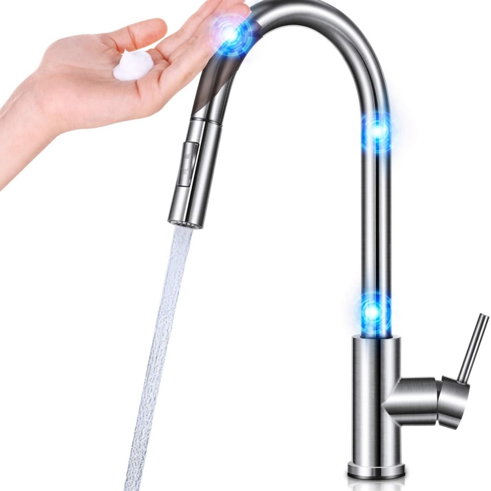 NEW- Touch Kitchen Faucets with Pull Down Sprayer Stainless Steel